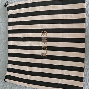 L.A.M.B. Black Drawstring Purse Handbag DustBag 20" X 18"tall Fits Most Bags